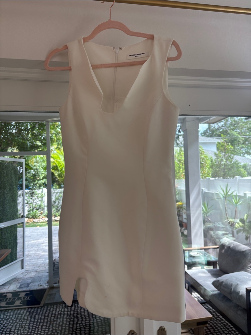 Amanda Uprichard White puzzle Mini Dress S - Picture 4 of 11